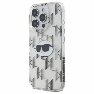 Karl Lagerfeld IML Choupette Head Electroplated iPhone 16 Pro Max Ümbris - Clear