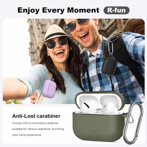 Tech-Protect Silicone Hook Ümbris jaoks AirPods Pro 3 - Must