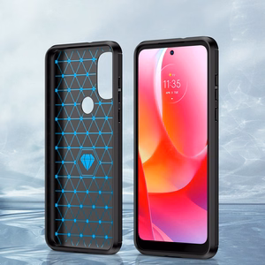 Carbon Case Paindlik ümbris Motorola Moto G Power 2022 must