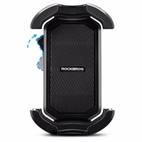 Rockbros 25210032005 Mootorratas Phone Hoidja jaoks Mirror - must