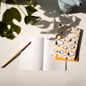Snoopy Lazy Days A6 märkmike komplekt, 3 tk
