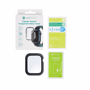 Bestsuit Ümbris with Hybrid Glass jaoks Apple Watch 10/11 46mm - must