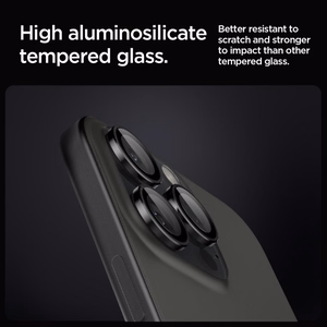 Spigen Glas.tR EZ Fit Optik kaamerakaitse iPhone 14 Pro / Pro Max / 15 Pro / Pro Max / 16 Pro / Pro Max 17 Pro / 17 Pro Max - must 2 tk.