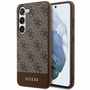 Guess 4G Stripe Collection ümbris jaoks Samsung Galaxy S24+ - brown