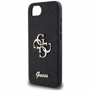 Guess Fixed Glitter Big 4G ümbris jaoks iPhone 16e - must
