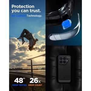 Spigen Rugged Armor ümbris Xiaomi 17T Pro jaoks, mattmust