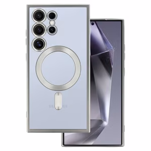 Metallic Magsafe Ümbris jaoks Samsung Galaxy S24 Hõbedane