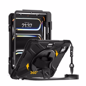 Crong Defender Plus – Rugged case iPad Pro 11" M5 (2025) / M4 (2024) (Black)