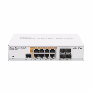 MikroTik Cloud Router Switch CRS112-8P-4S-IN Web managed Desktop Gigabit Ethernet (copper) ports quantity 8 SFP ports quantity 4 12 month(s)