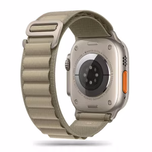 TECH-PROTECT NYLON PRO APPLE WATCH 4 / 5 / 6 / 7 / 8 / 9 / SE / ULTRA 1 / 2 (42 / 44 / 45 / 49 MM) TITAAN/OLIIVIROHELINE