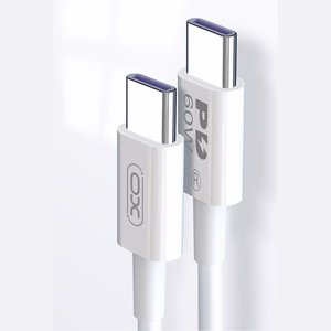 XO kaabel NB-Q190B PD USB-C - USB-C 2,0m 60W valge