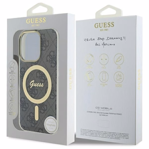 Guess IML 4G MagSafe Ümbris jaoks iPhone 16 Pro Max - must