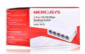 Mercusys Настольный коммутатор 5 портов 10/100 Мбит/с