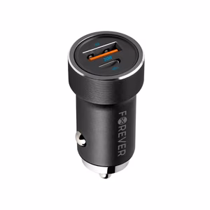 Forever CC-06 PD QC autolaadija 1x USB-C 1x USB 20W must