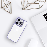 Tel Protect Kickstand Ümbris + camera glass (lens) jaoks Iphone 14 Pro Max light purple