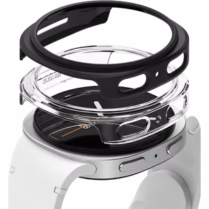 Ringke Slim 2-pack Ümbris jaoks Samsung Galaxy Watch 8 40mm - Läbipaistev-Matt Must