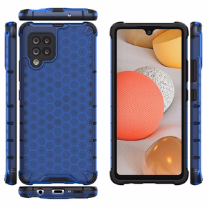 Honeycomb Case soomuskaitse TPU kaitsekattega Samsung Galaxy A42 5G sinine