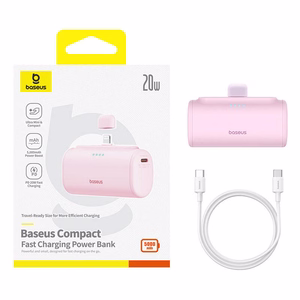 Powerbank OS-Baseus Compact IP 5000mAh 20W (roosa)
