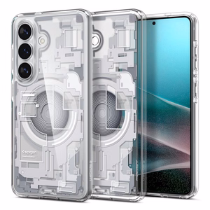 Spigen Ultra Hybrid Mag MagSafe Ümbris for Samsung Galaxy S26 Zero One - Clear and valge