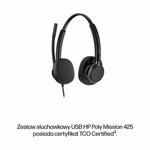 HP Poly Mission 425 USB juhtmega peakomplekt