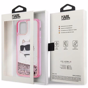 Karl Lagerfeld KLHCP12MLNCHCP iPhone 12/ 12 Pro 6.1" roosa/roosa hardcase Glitter Choupette Head