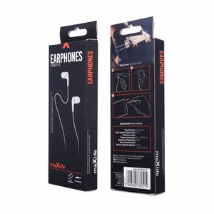 Maxlife juhtmega kõrvaklapid MXEP-01 3,5 mm juga valge