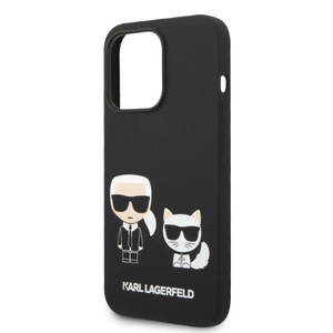 Karl Lagerfeld KLHMP14LSSKCK iPhone 14 Pro 6.1 "hardcase must / must Liquid Silicone Karl & Choupette Magsafe