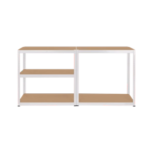 Metallist laoriiul Rebel 180x90x40, valge