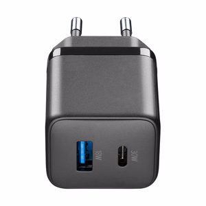 Cellularline Multipower Micro GaN USB-C ja USB-A Power Delivery võrgulaadija, 30 W, must