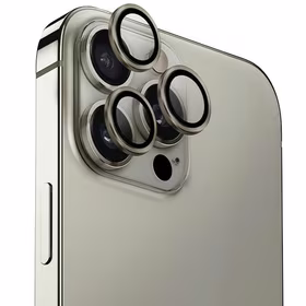 Uniq Optix Aluminum Camera Lens Protector iPhone 16 Pro / 16 Pro Max with applicator - titanium