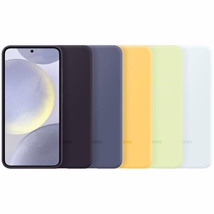Samsung Silicone Cover jaoks Samsung Galaxy S24 Plus valge