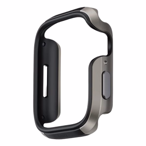 Чехол Uniq Valencia Apple Watch Series 46mm серебристый/титановое серебро