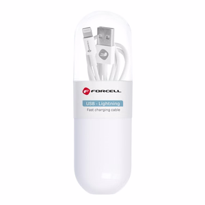 Kaabel USB A to Lightning Forcell F-Energy 1A Tube 1 m C316 valge