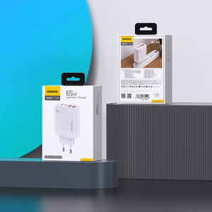 Dudao A65EU GaN network charger 2xUSB-A / 2xUSB-C PD 65W - white