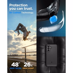 Spigen Rugged Armor ümbris Galaxy A37 5G matt must