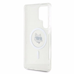 Ümbris Karl Lagerfeld Button Choupette Head Printed Logo MagSafe Samsung Galaxy S25 Ultra valge