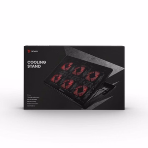 Laptop cooling pad, 6 backlit fans, 2000 RPM, SAVIO COS-01