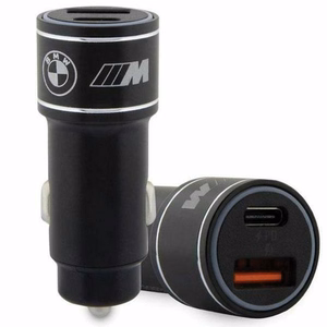 BMW Laadija BMCCMUSBCK PD-QC 3.0 20W Fast Charge must/must M Edition