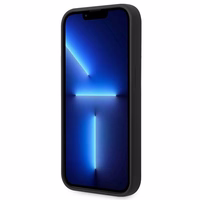 Guess GUHMP14XSBPLK iPhone 14 Pro Max 6.7" must/must hard ümbris Silicone Logo Plate MagSafe