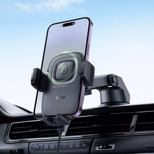 Juhtmevaba car phone hoidja Hoco 15W dashboard HW32 must