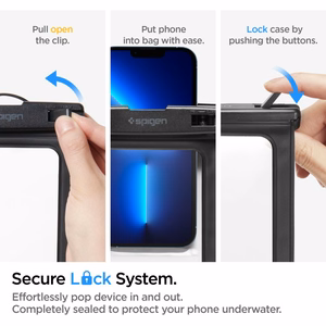 Spigen Aqua Shield A601 водонепроницаемый чехол IPX8 - чёрный