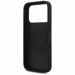 Guess Leather 4G Triangle Strass MagSafe ümbris iPhone 18 Pro / 17 Pro – must