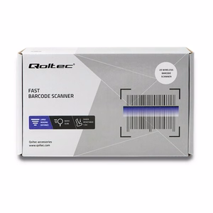 Qoltec 50868 – juhtmeta laser-vöötkoodiskanner 1D/2D, must