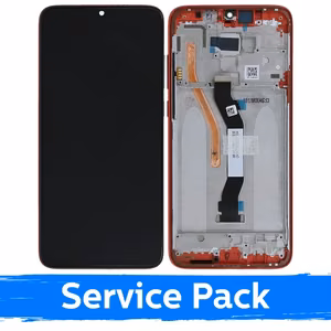 LCD ekraan ühilduv Xiaomi Redmi Note 8 Pro raamiga korallioranž (Service Pack)