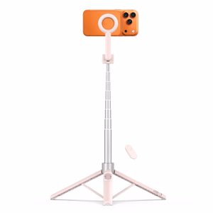 Tech-Protect L10S Bluetooth-selfikepp, roosa ja hall