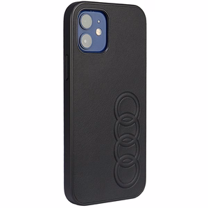Audi Synthetic Leather iPhone 12/12 Pro 6.1" must/must hardcase AU-TPUPCIP12P-TT/D1-BK