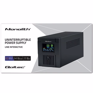Qoltec 53770 katkematu toiteallikas (UPS) Line-Interactive 1.5 kVA 900 W 2 AC pistikupesa