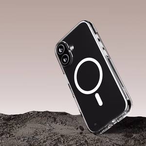 Чехол Puro Impact Clear D3O TPU+PC совместимый с MagSafe для iPhone 17 - прозрачный