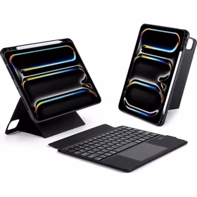 DUX DUCIS case DK foldable with Wireless Keyboard jaoks iPad Pro 11 (2024) must