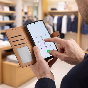 Smart Luxe nahast ümbris Honor Magic 8 Lite pruun